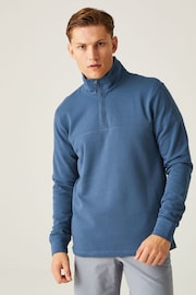 Regatta Blue Mens Agilno Half Zip Sweatshirt - Image 1 of 7