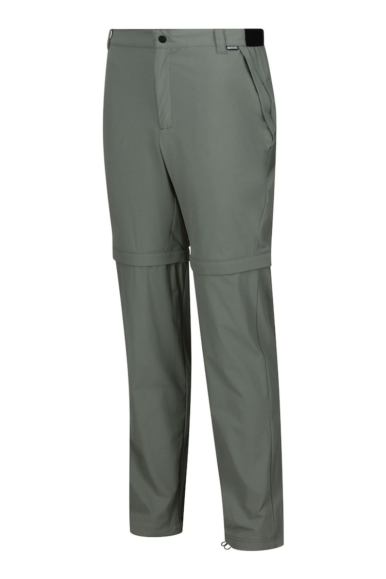 Regatta Green Mens Travel Light Zip Off Packaway Trousers - Image 9 of 9