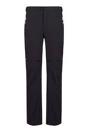 Regatta Black Mens Mountain Zip Off Walking Trousers - Image 7 of 9