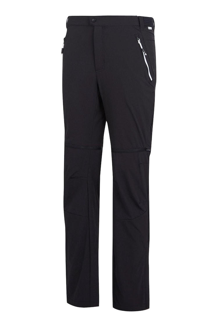 Regatta Black Mens Mountain Zip Off Walking Trousers - Image 9 of 9