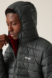 Regatta Grey Mens Hooded Marizion Baffled Jacket - Image 3 of 9