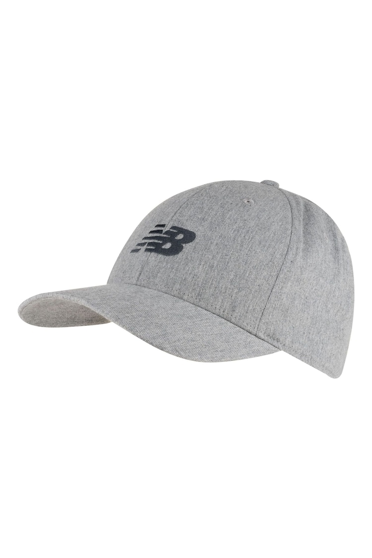 New Balance Grey 100% Cotton 6 Panel Structured Snapback Hat - Image 1 of 3