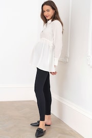 Seraphine Maternity Tailored White Shirt - Image 3 of 5