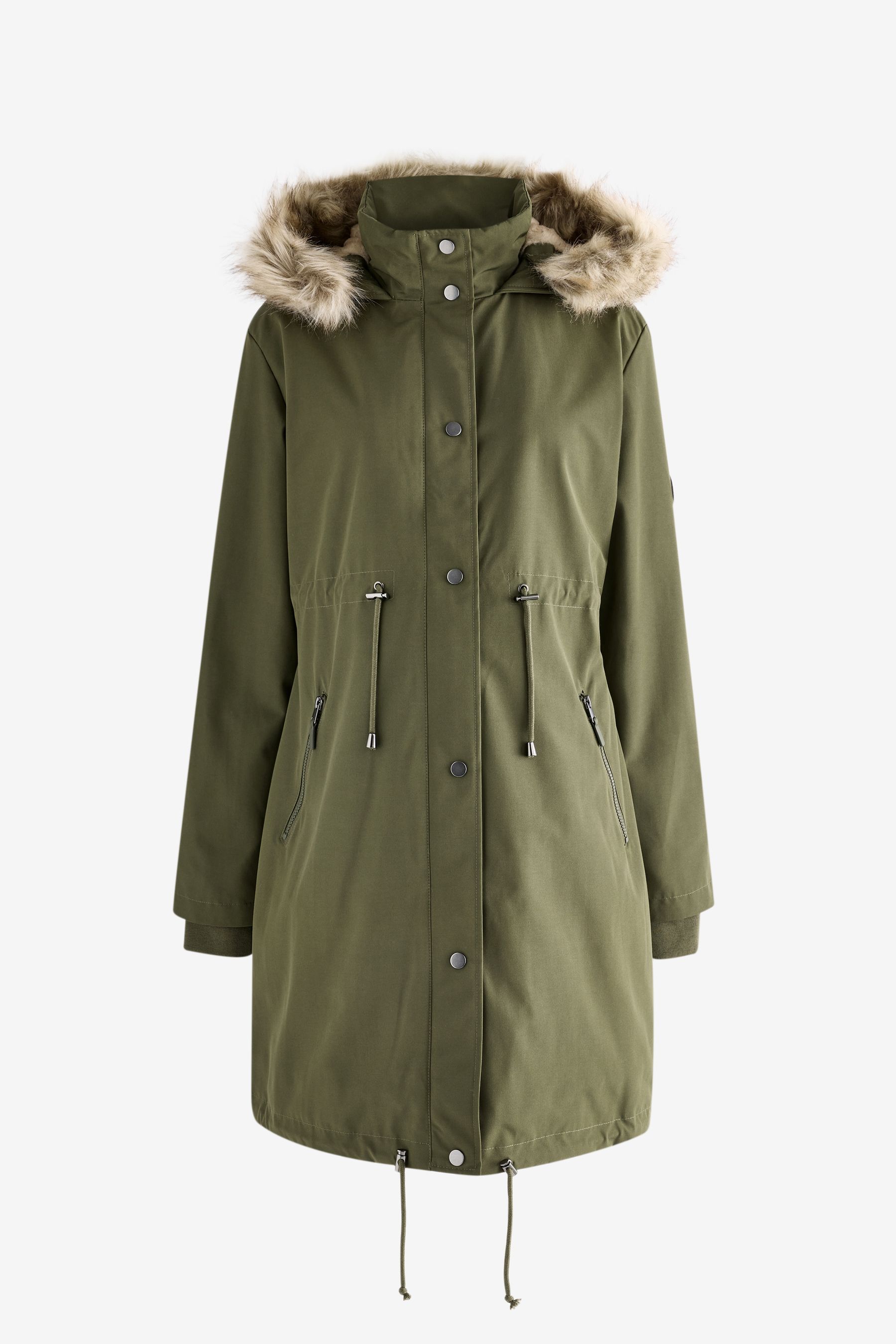 Next green parka deals