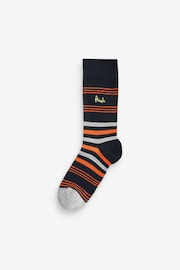 Pringle Blue Fashion Multi Stripe Crew Socks 3 pack - Image 2 of 4