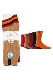 Jeff Banks Chunky Knit Rib Boot Socks 5 Pack - 圖片 5，共 8