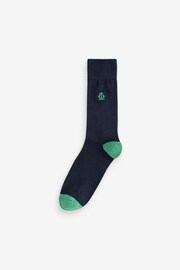 Jeff Banks Blue Recycled Cotton Fun Design Crew Socks 7 pack - Image 3 of 15