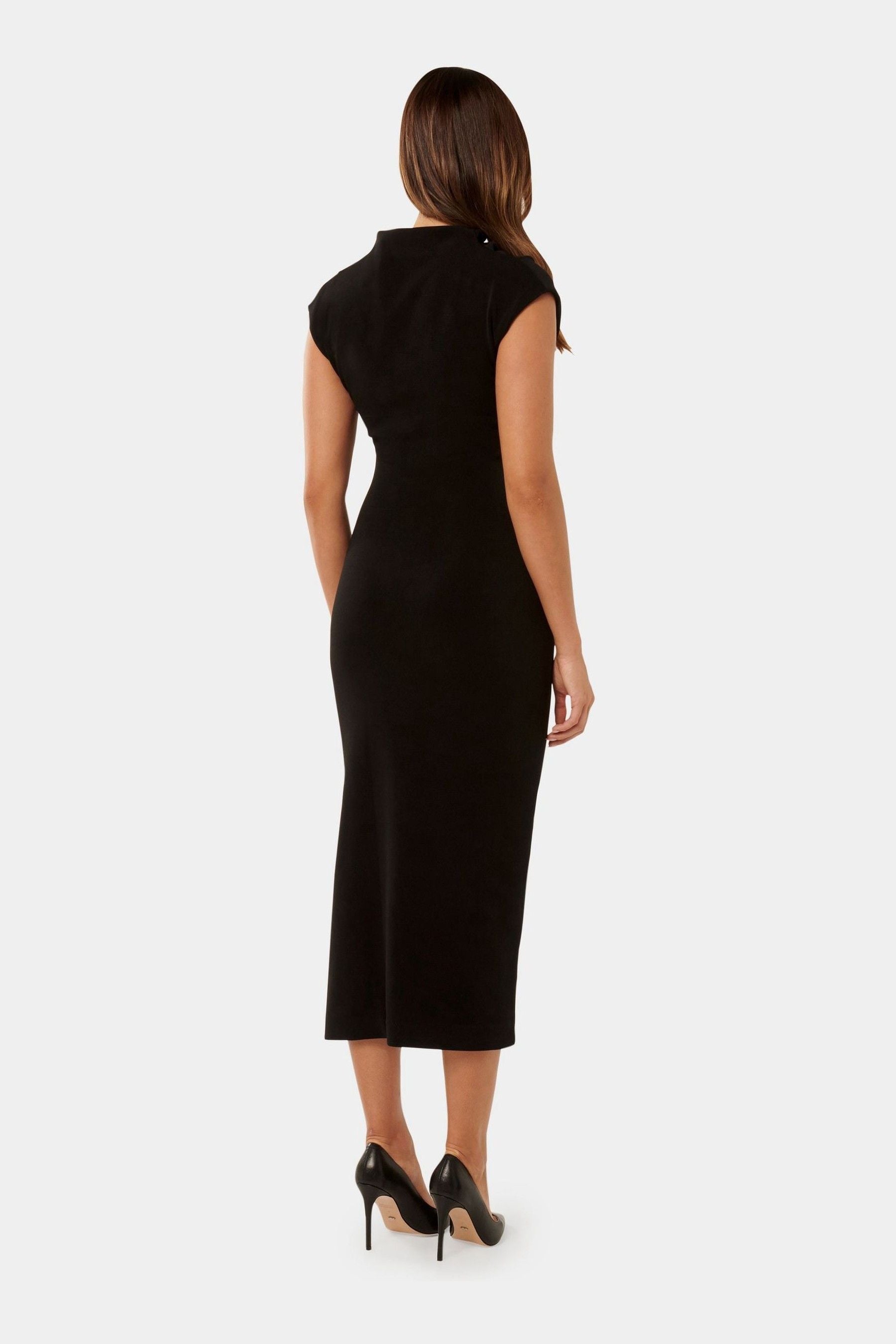 High neck midi dress uk outlet