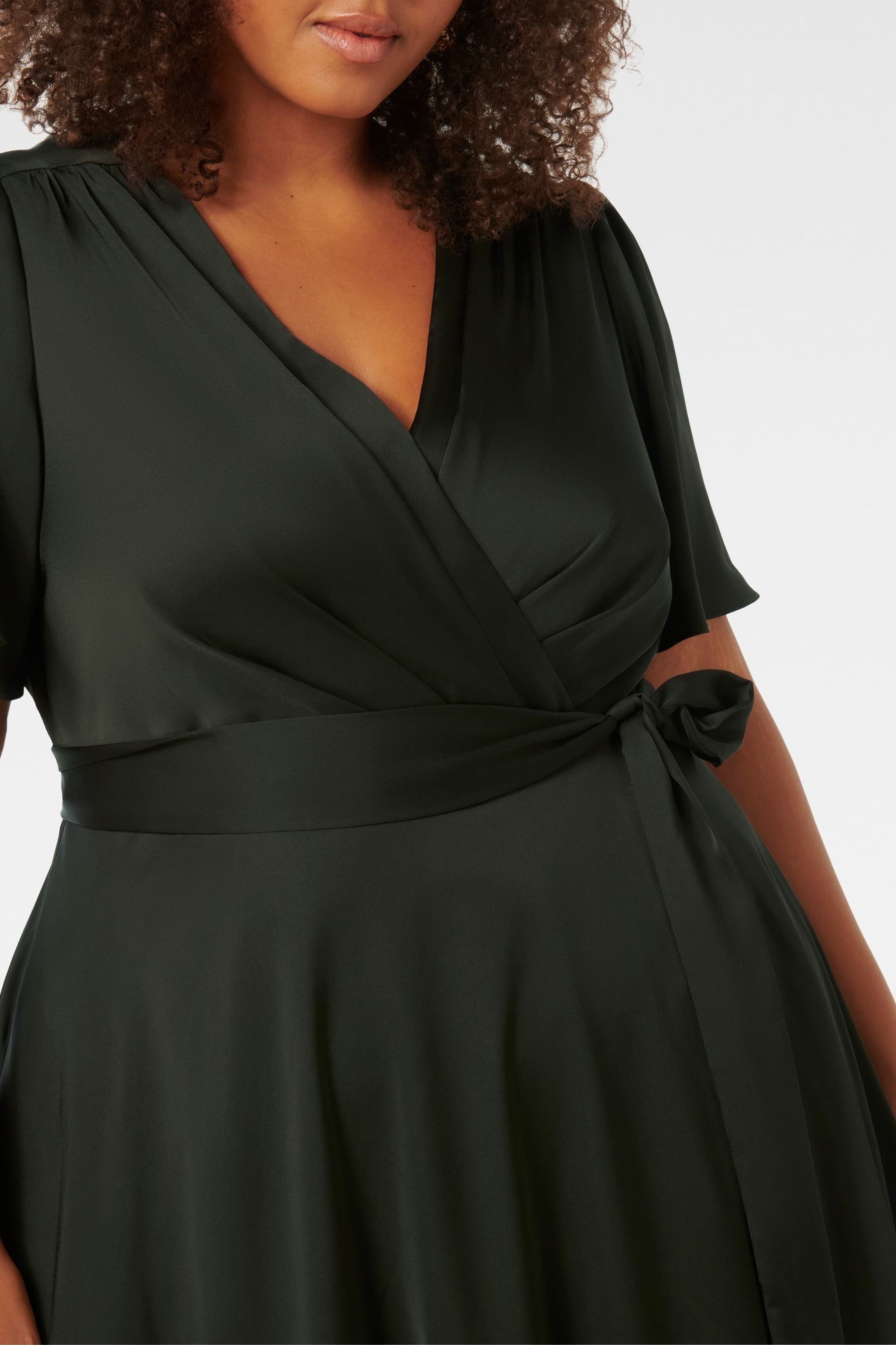 Forever new wrap ruffle dress deals