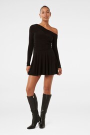 Forever New Black Mini Elise Jersey Twist Dress - Image 5 of 5