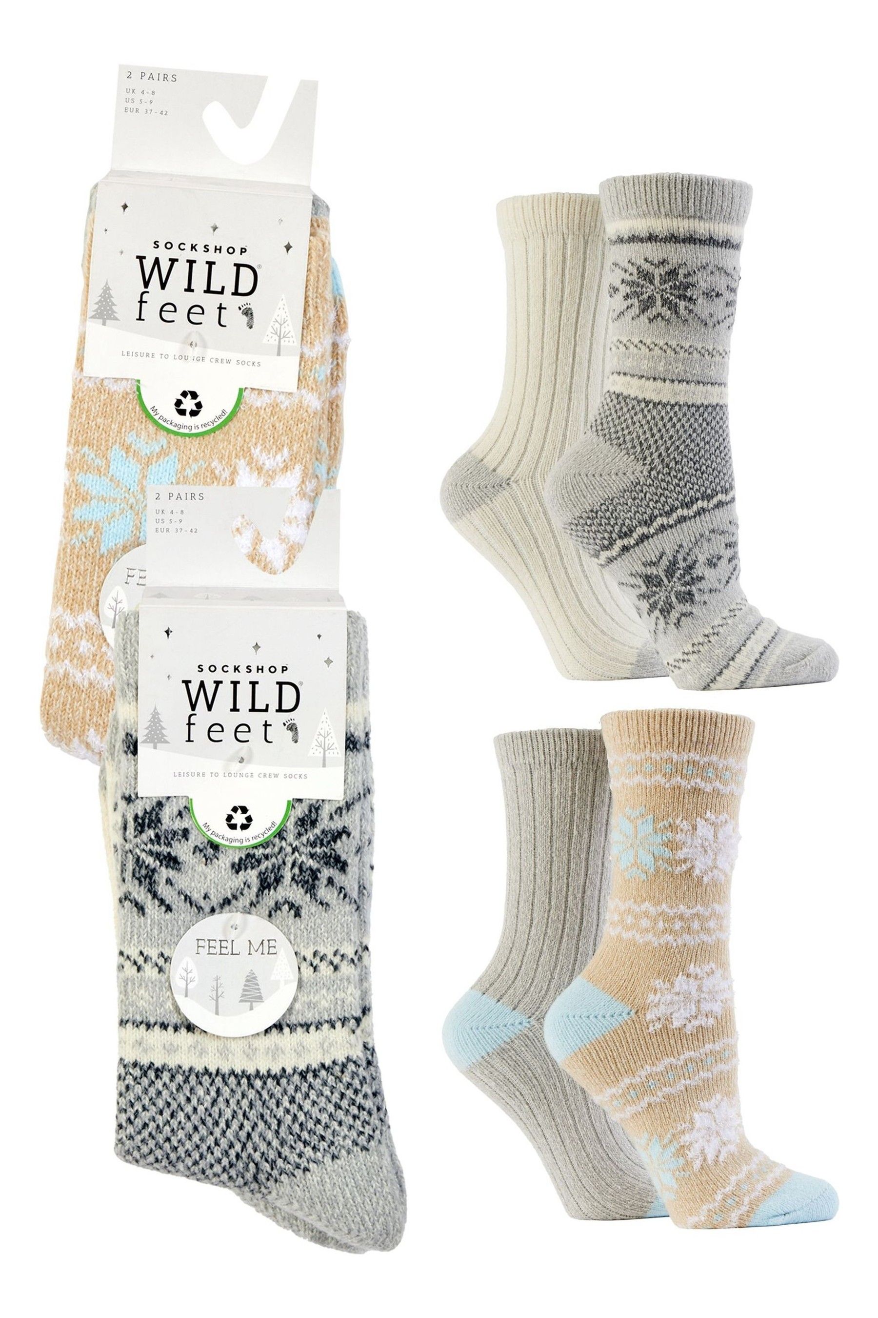 Cosy nature home socks Clearance
