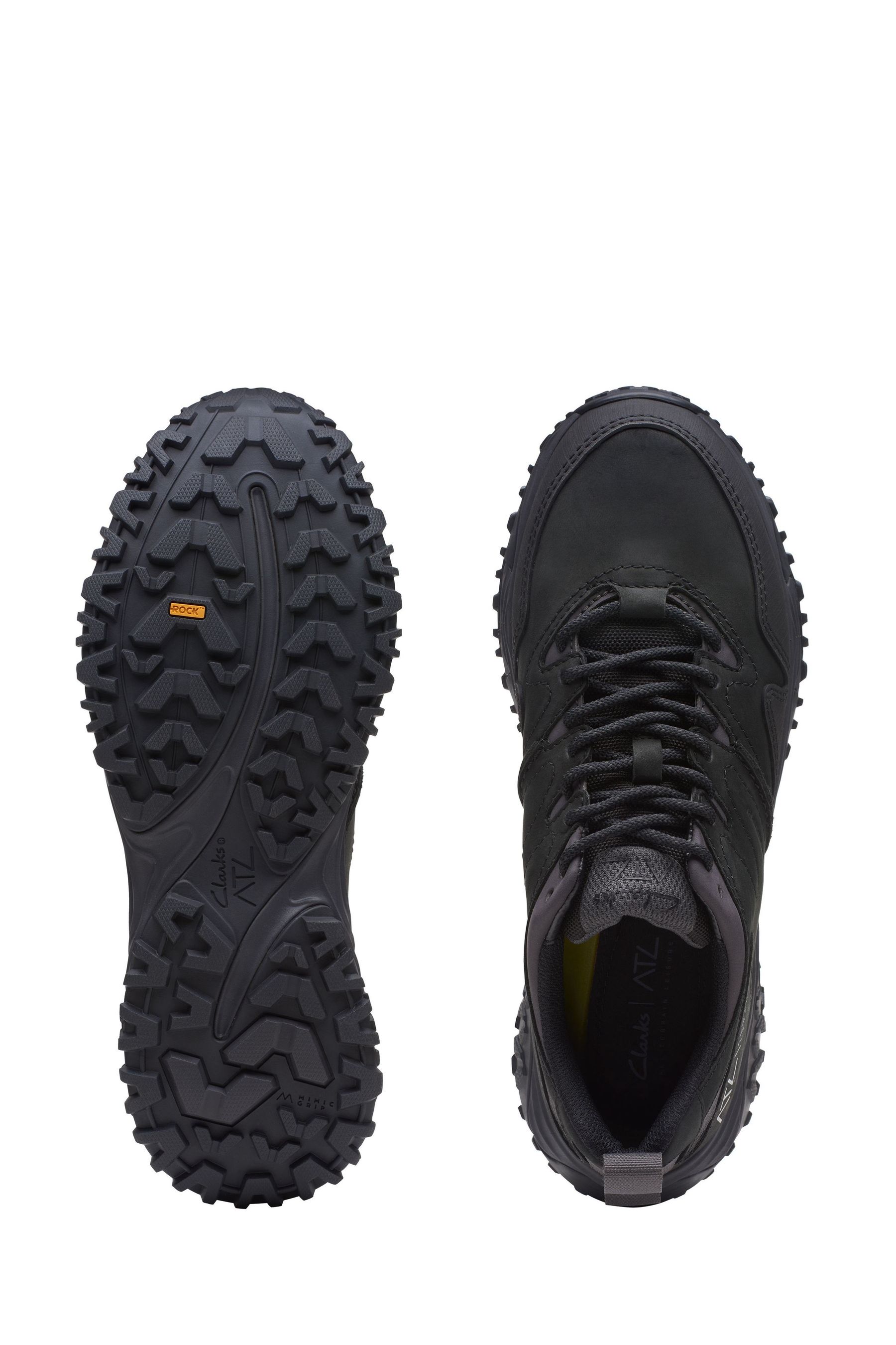 Buy Clarks Black Leather ATL Walk Go WP Shoes from Next Ireland