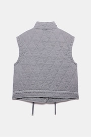 Mint Velvet Grey Wash Quilted Gilet - Image 4 of 4