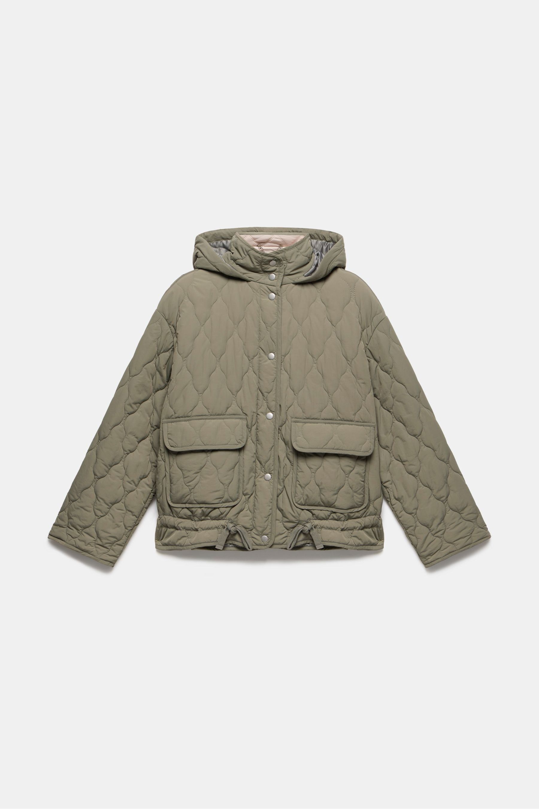 Mint velvet green padded coat clearance