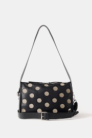 Mint Velvet Black Leather Studded Bag - Image 1 of 2