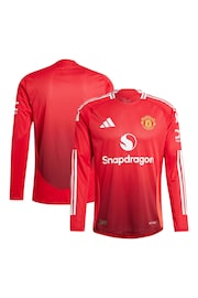 adidas Red Manchester United Home Authentic Shirt 2024-25 - Image 3 of 5