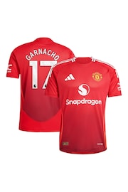 adidas Red Manchester United Home Authentic Shirt 2024-25 - Image 1 of 3