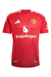 adidas Red Manchester United Home Authentic Shirt 2024-25 - Image 2 of 3