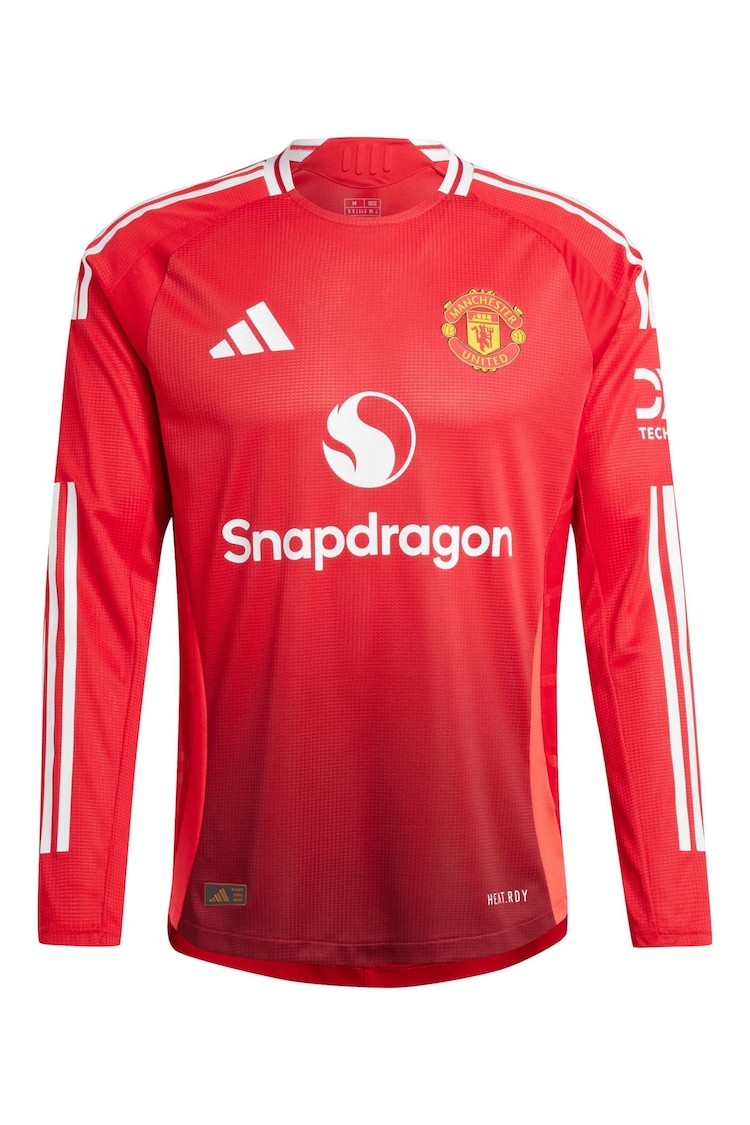 adidas Red Manchester United Home Authentic Shirt 2024-25 - Image 2 of 3