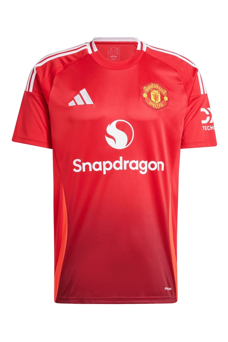 adidas Red Manchester United Home Shirt 2024-25 - Image 2 of 3