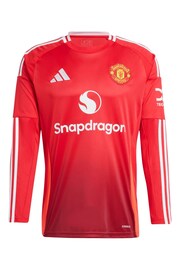 adidas Red Manchester United Home Shirt 2024-25 - Image 2 of 3