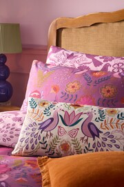 Furn Damson Broderie Floral Craft Duvet Cover Set - Image 2 of 4