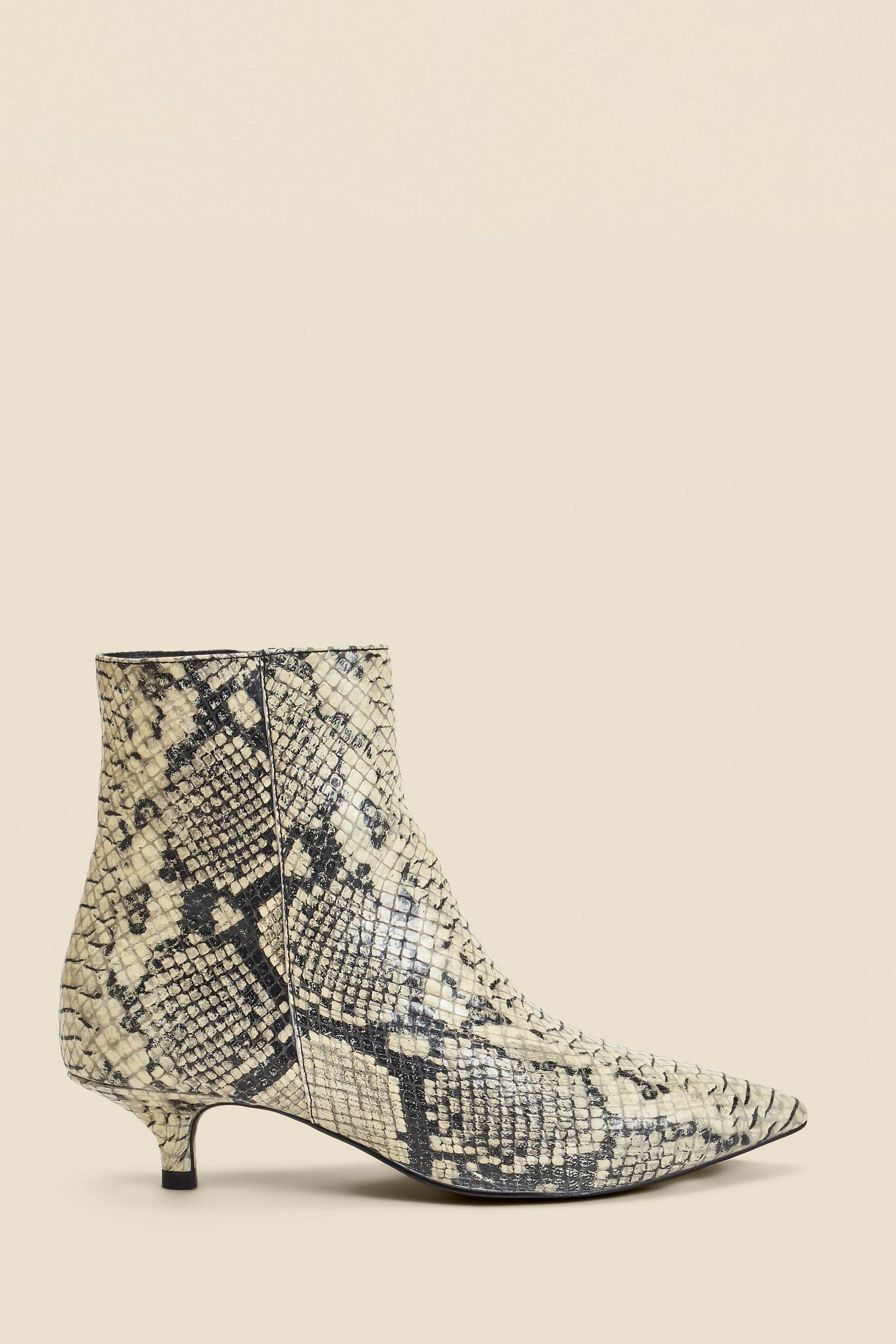 Snake print booties canada top