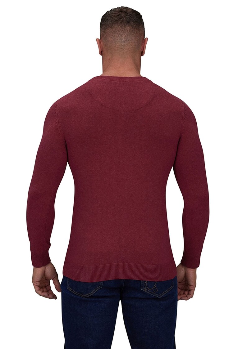 Raging Bull Red Classic Crew Neck Knit Jumper - Image 2 of 4