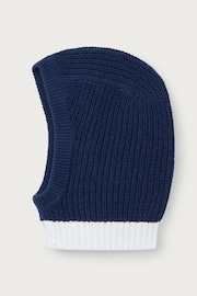 The White Company Blue Organic Cotton Balaclava Hat - Image 1 of 1