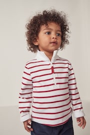 The White Company Red Organic Cotton Rugby Shirt - Image 1 of 6