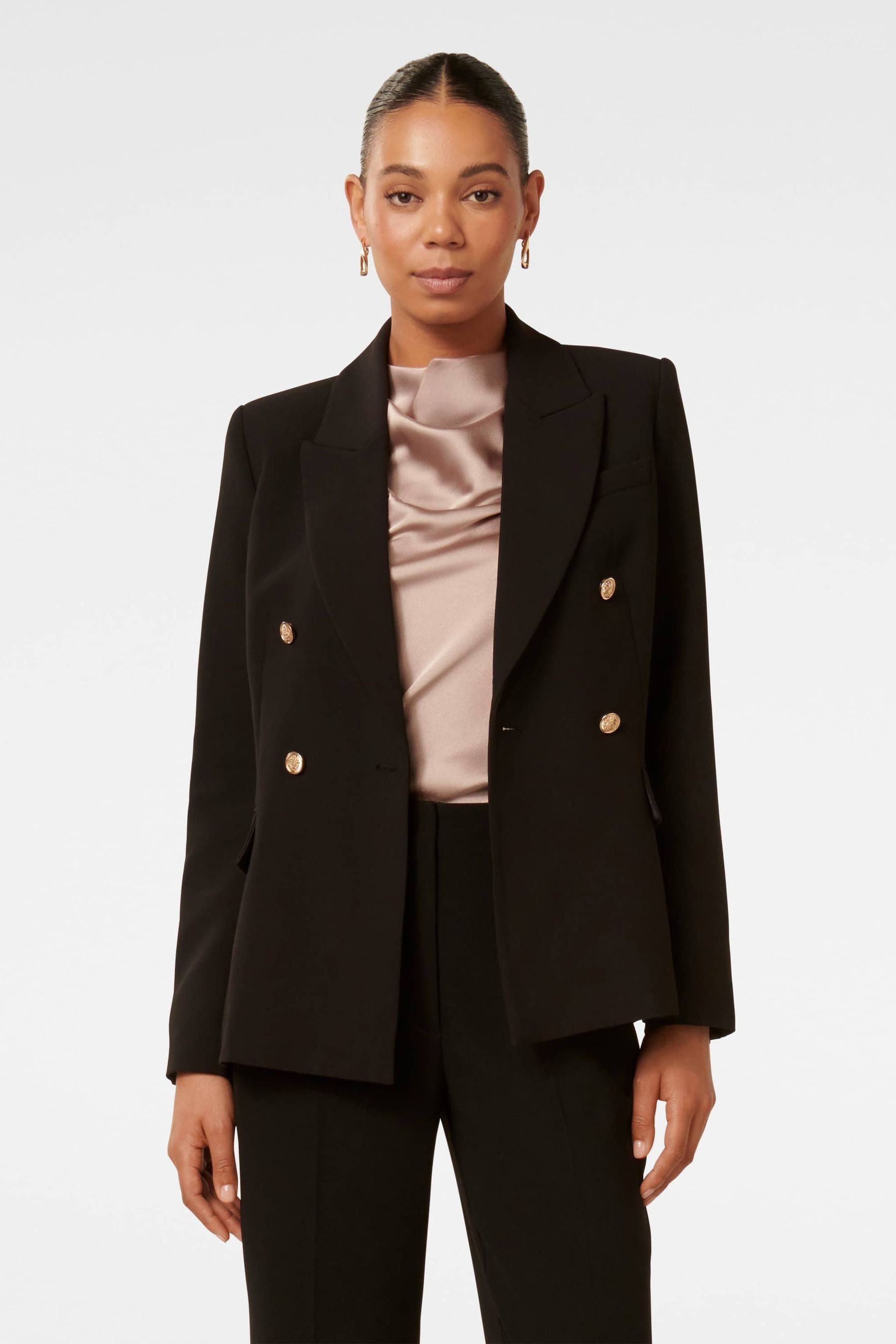 Buy Forever New Black Celina Double Breasted Blazer from Next Luxembourg