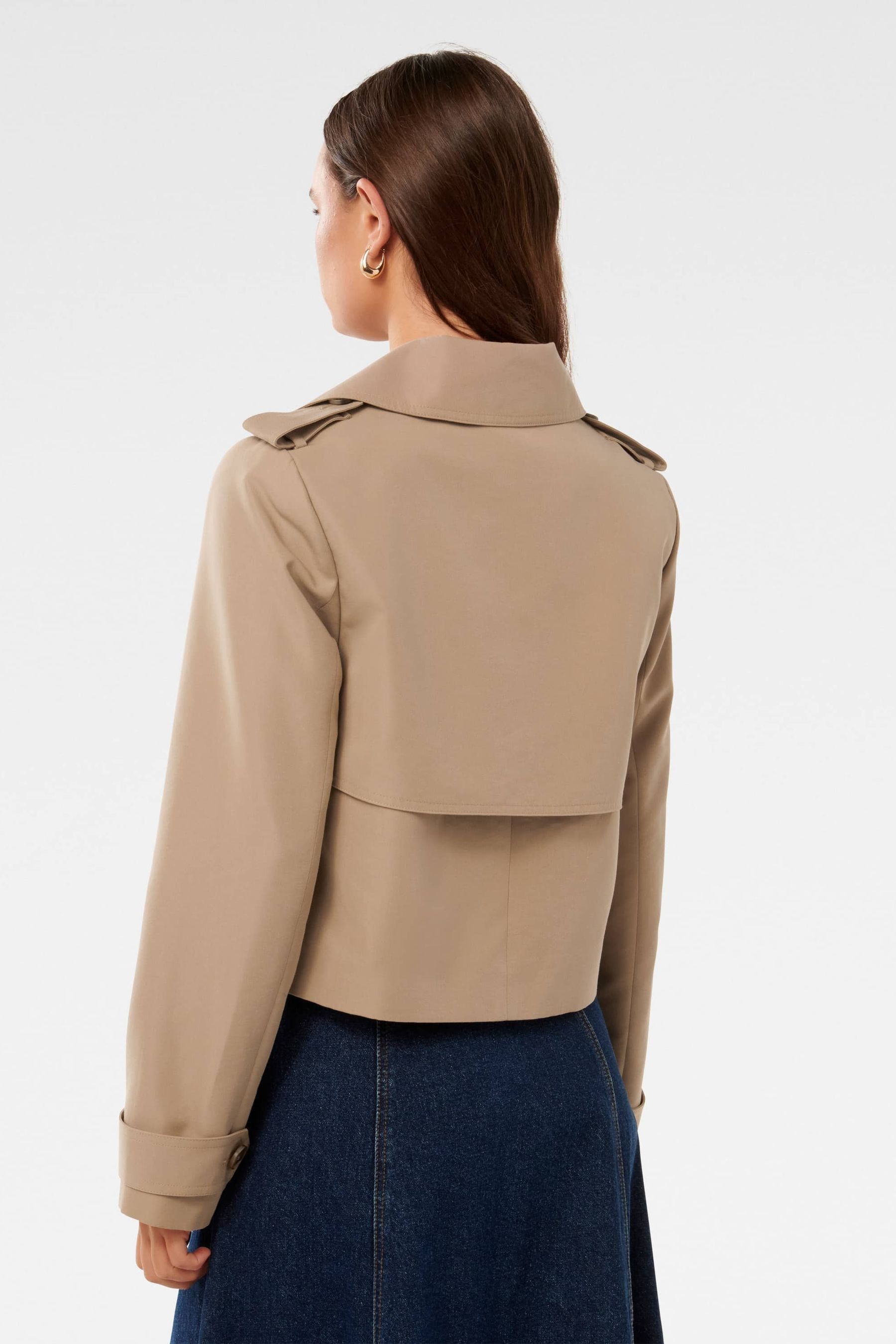 Forever New Ellie Cropped Trench Coat