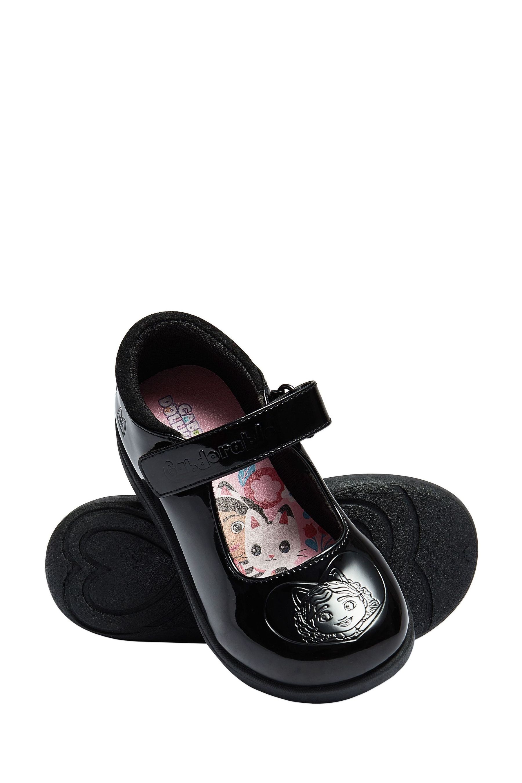 Girls black school shoes size 3 online