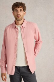 White Stuff Pink 100% Cotton Bruton Oxford Shirt - Image 3 of 6