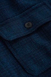 White Stuff Blue Darwen Texture Overshirt - Image 6 of 6