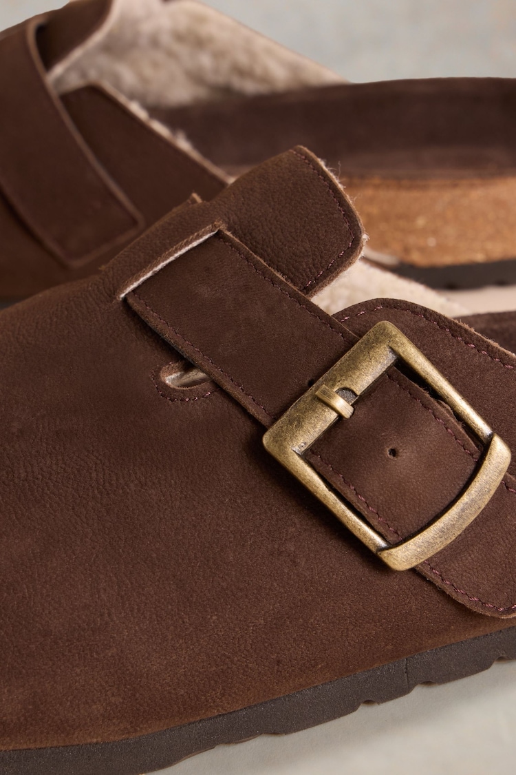 White Stuff Brown Freddy Leather Footbed Shoes - Image 4 of 4