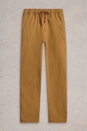 White Stuff Brown Wren Drawstring 100% Cotton Trousers - Image 4 of 6