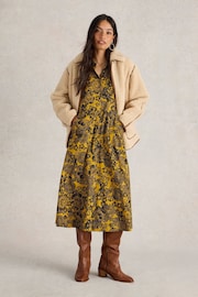 White Stuff Yellow Rua Jersey Shirt Dress - Image 1 of 6