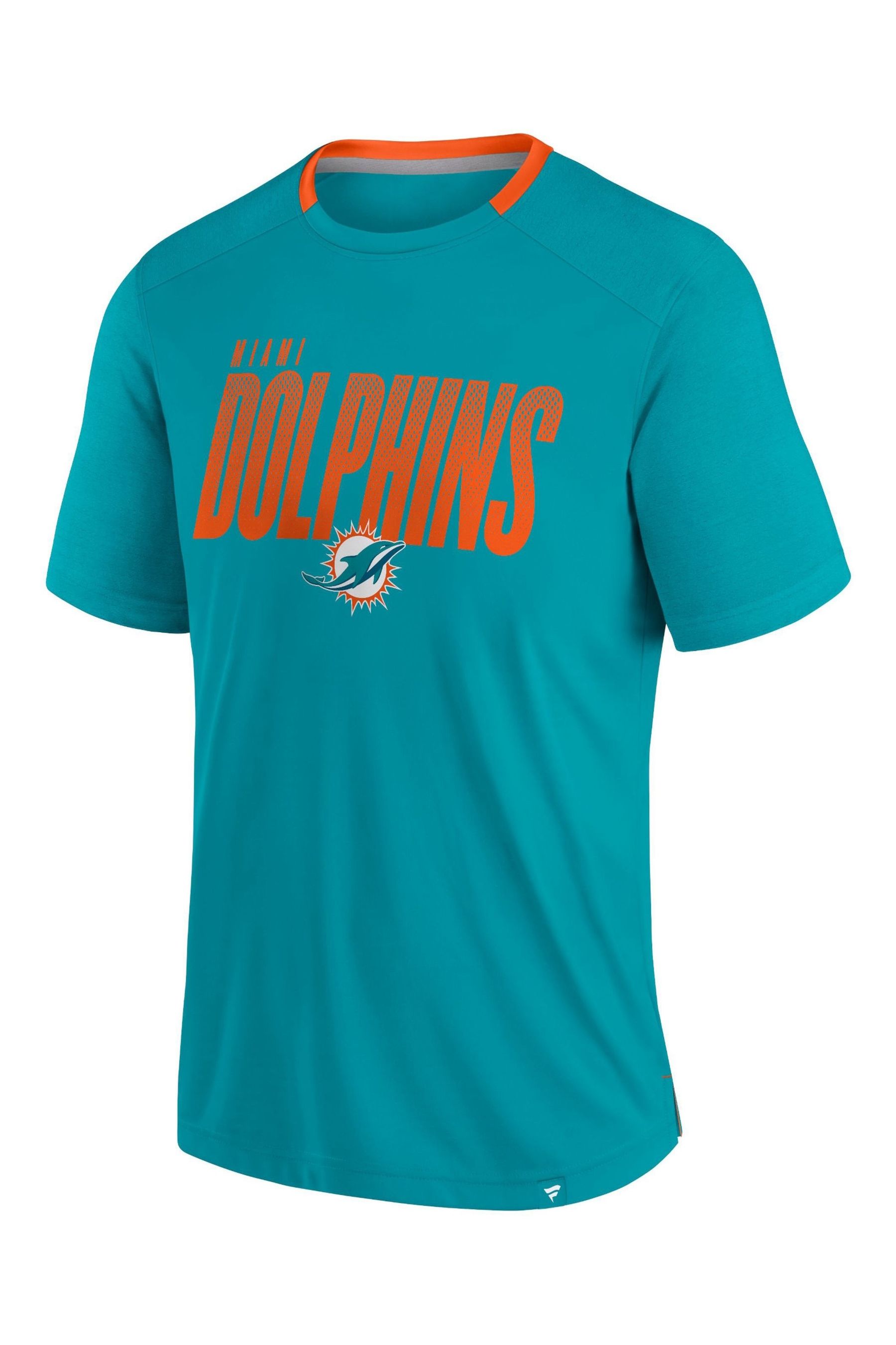 Buy Fanatics Green NFL Miami Dolphins Defender Fade Dot Slant T Shirt from the Next UK online shop