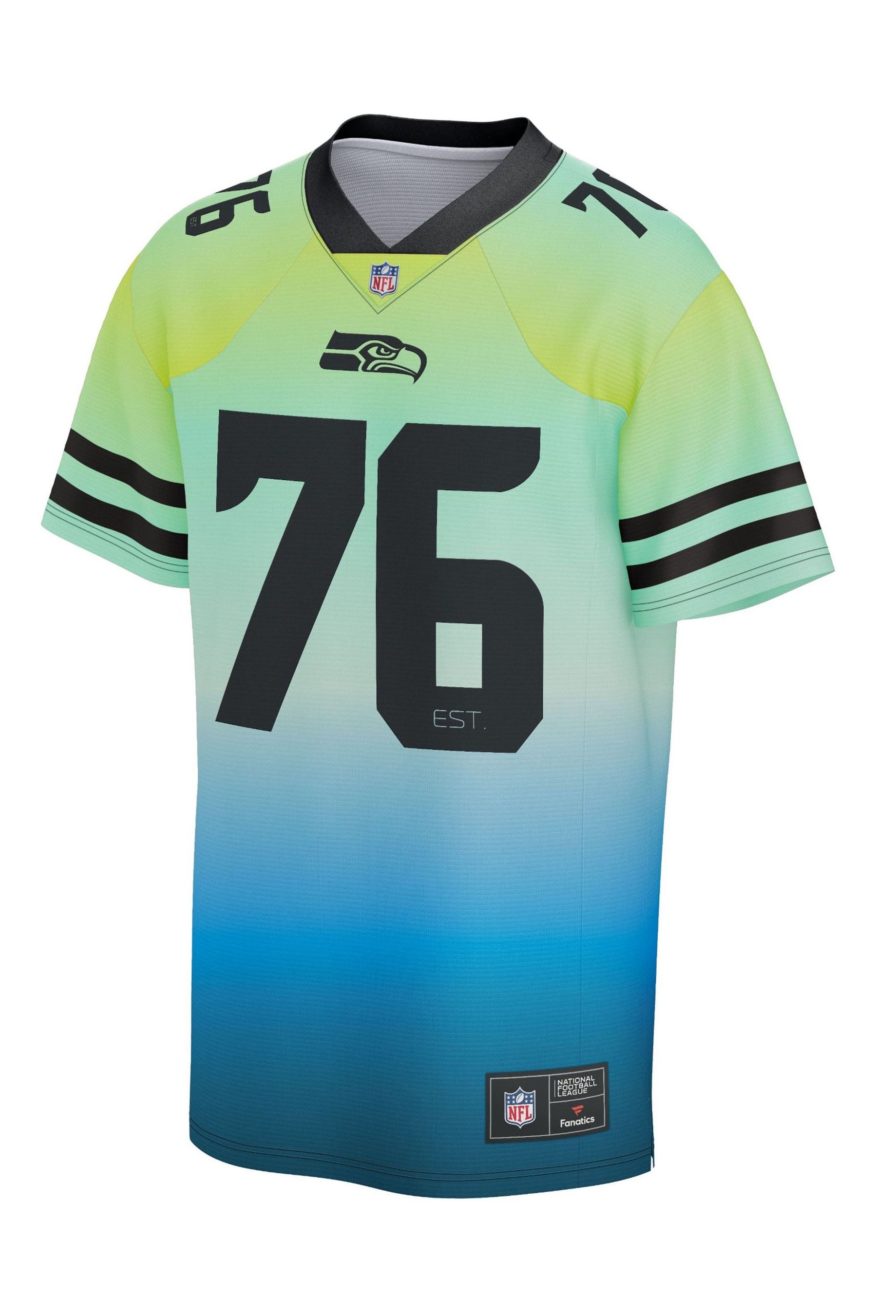 Buy Fanatics Green NFL Seattle Seahawks Gradient Foundation Jersey from Next Ireland