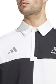 adidas Black All Blacks 2024/25 Heritage Long Sleeve Polo Shirt - Image 3 of 4