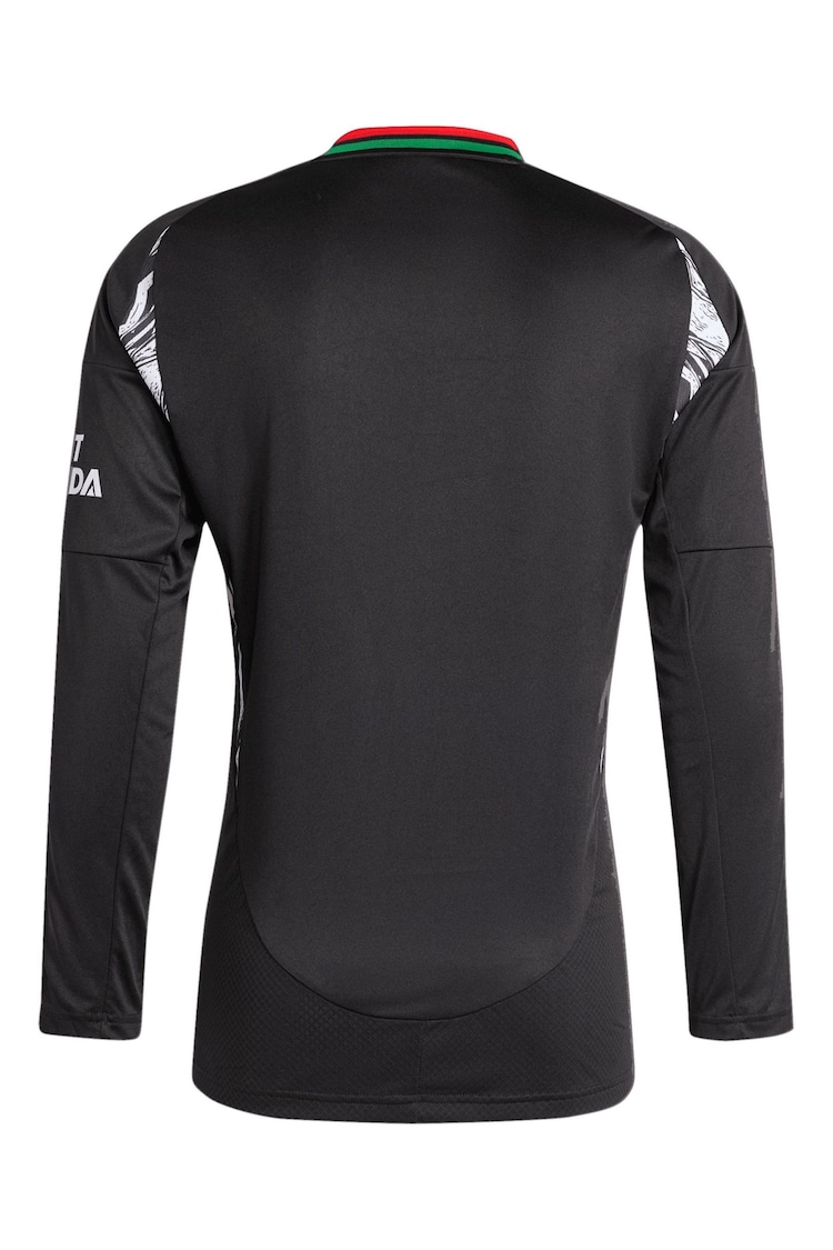 adidas Black Arsenal Away Long Sleeve Shirt 2024-25 - Image 3 of 3