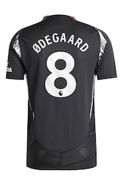 adidas Black Odegaard - 8 Arsenal Away Authentic 2024-25 Football Shirts With Saka 7 Printing - Image 3 of 3