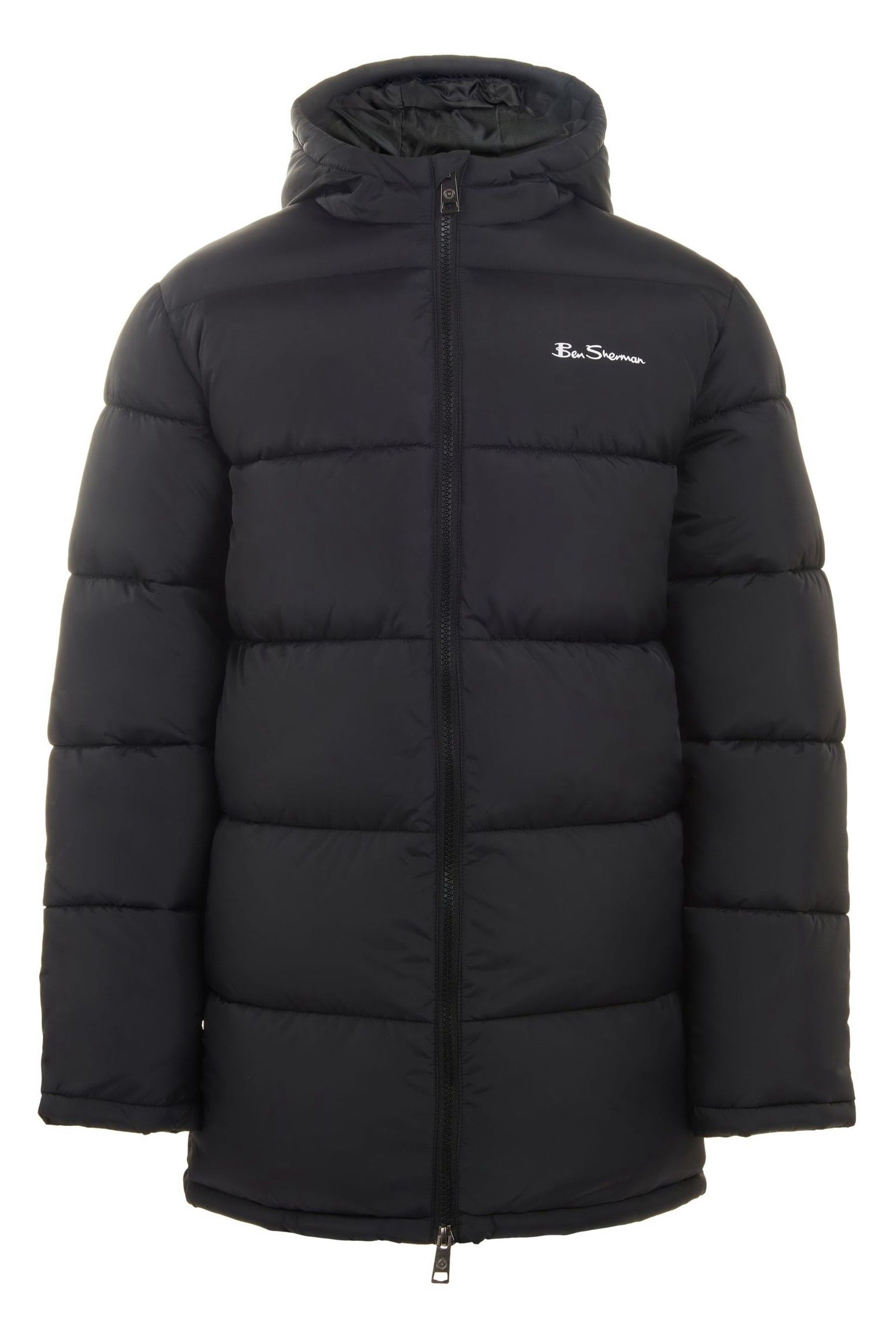 Buy Ben Sherman Boys Longline Puffer Black Jacket from the Next UK online shop