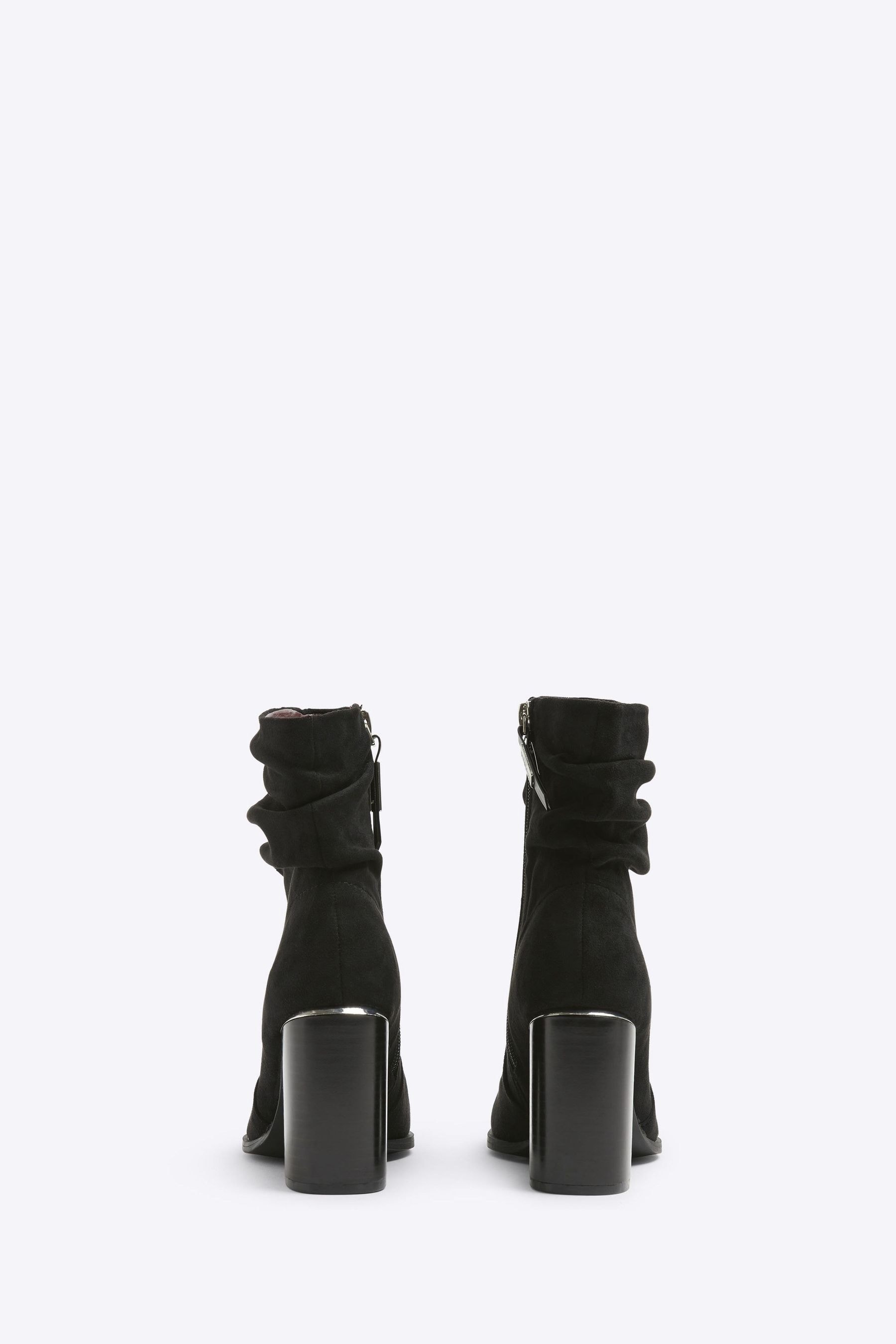 River island girls black overpowered ankle boots