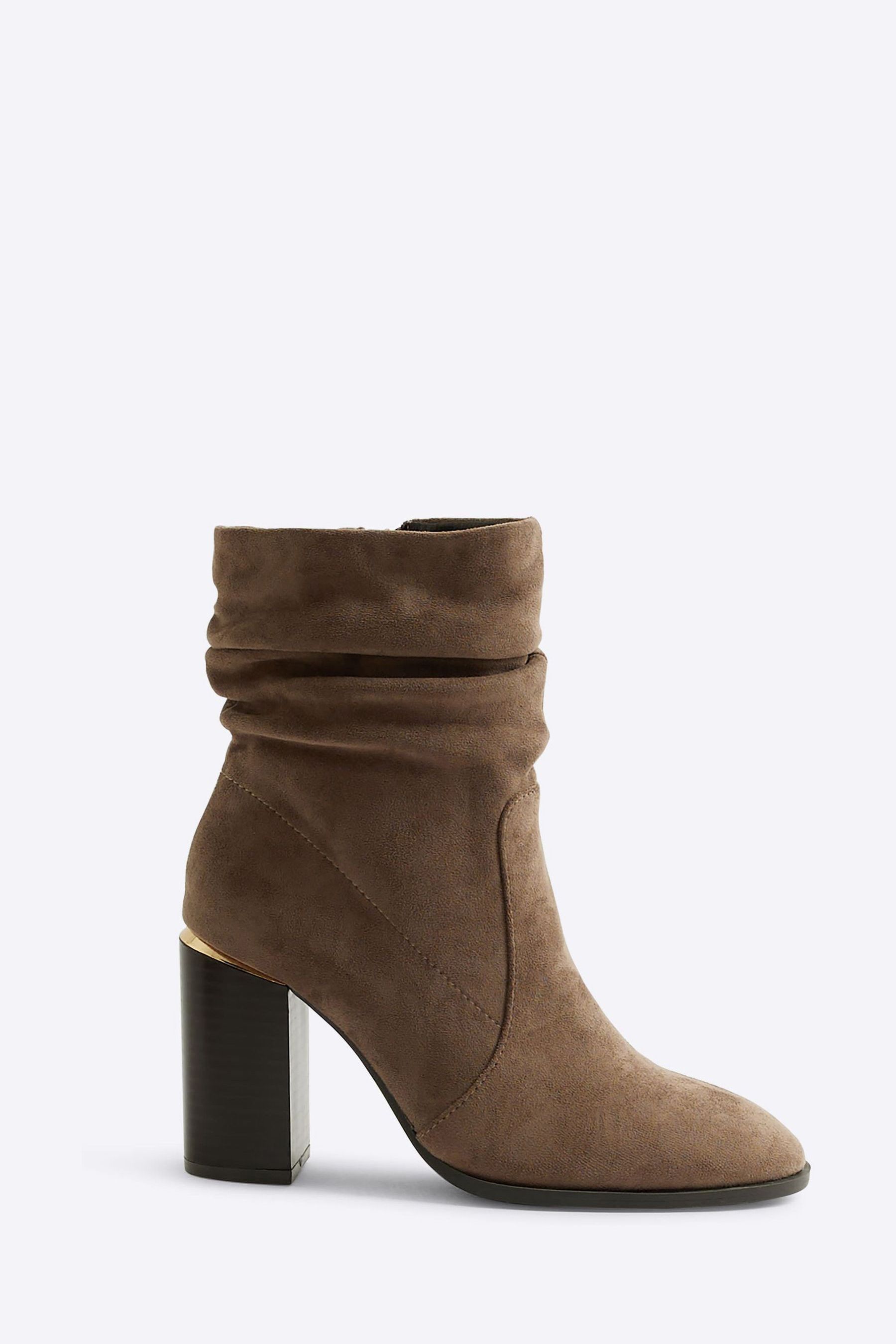 Grey heeled ankle boots uk hot sale