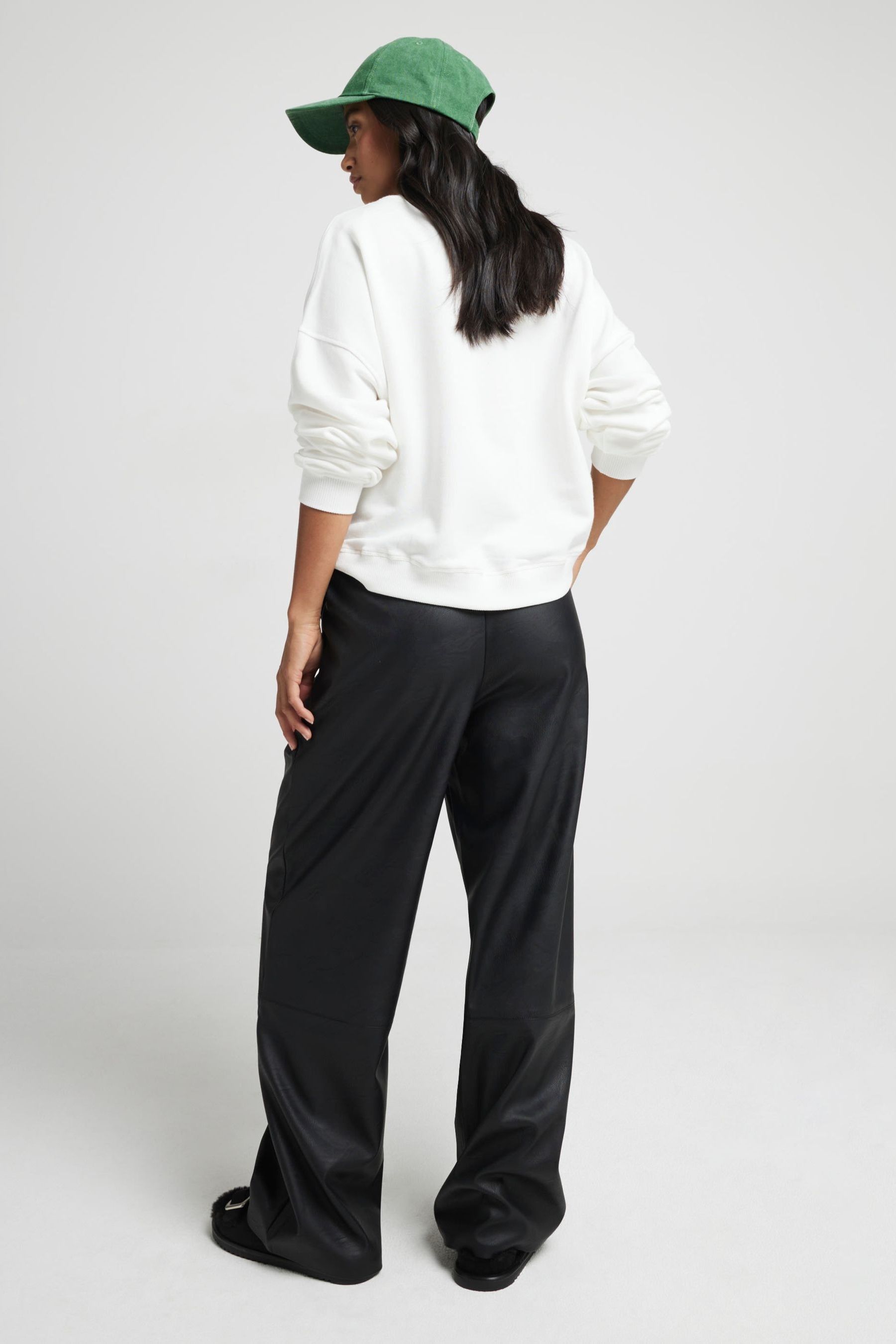 Next leather trousers petite top