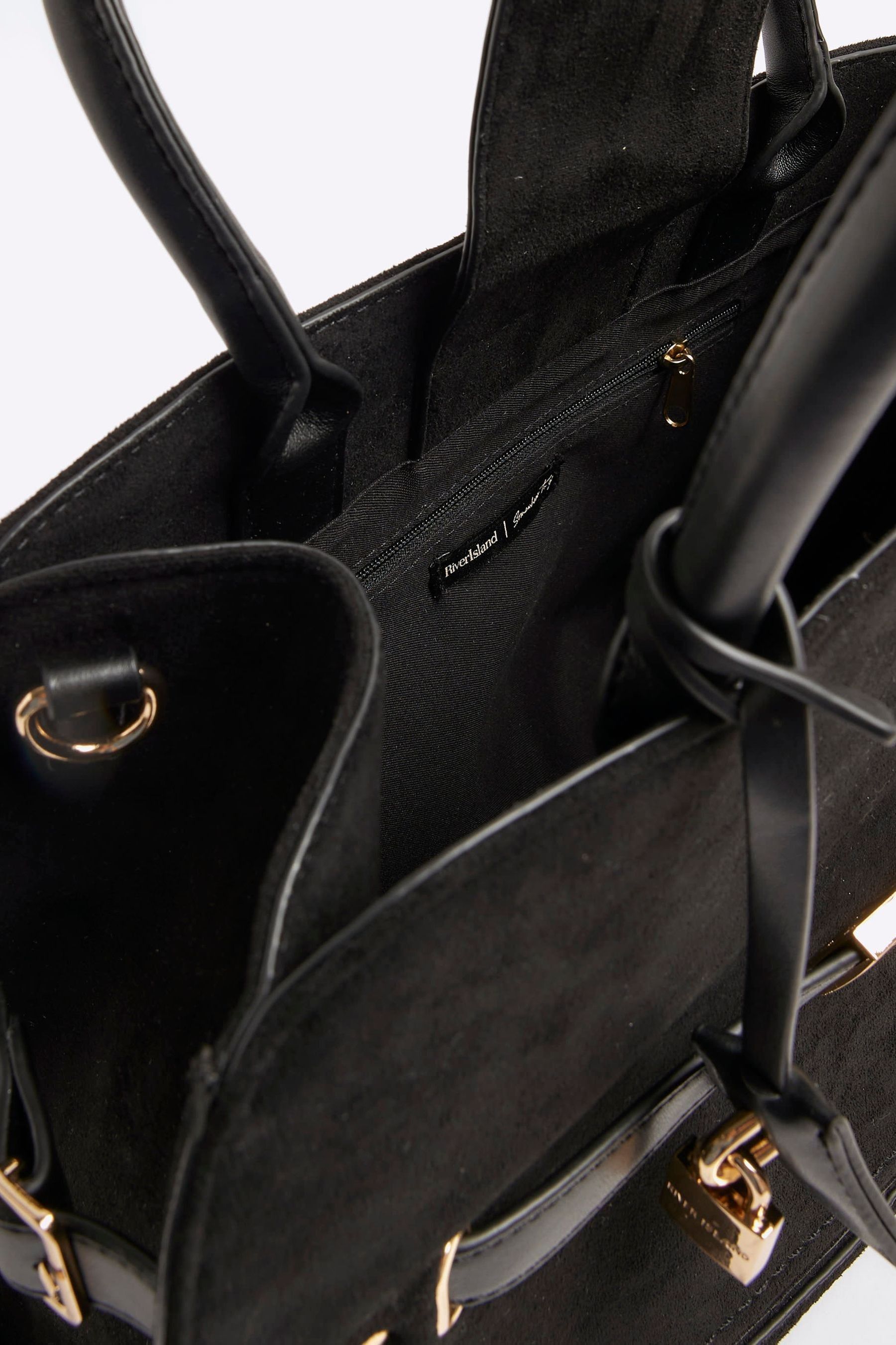 Buy River Island Black Soft Buckle Tote Bag from Next Ireland