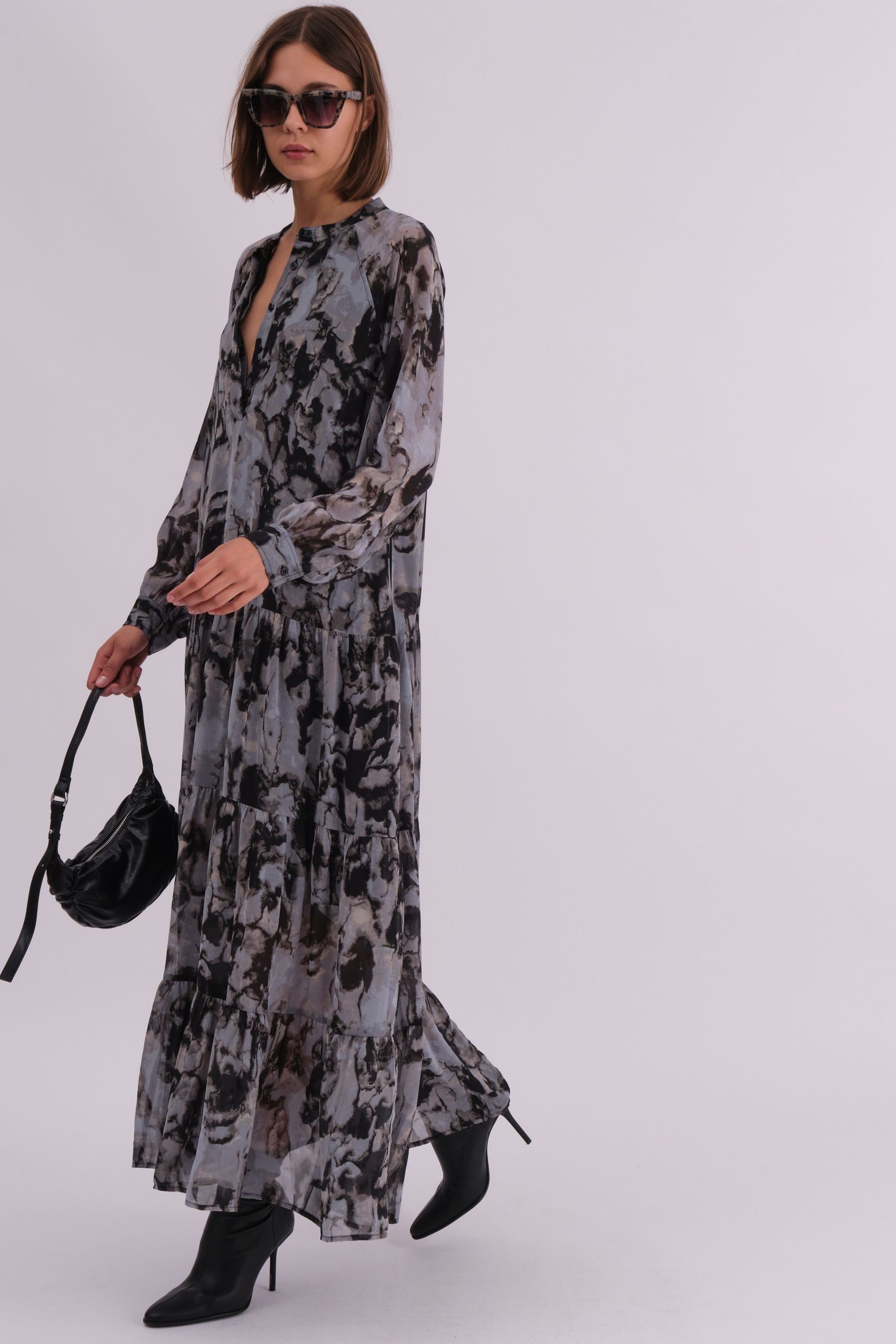 Boho shirt dress top