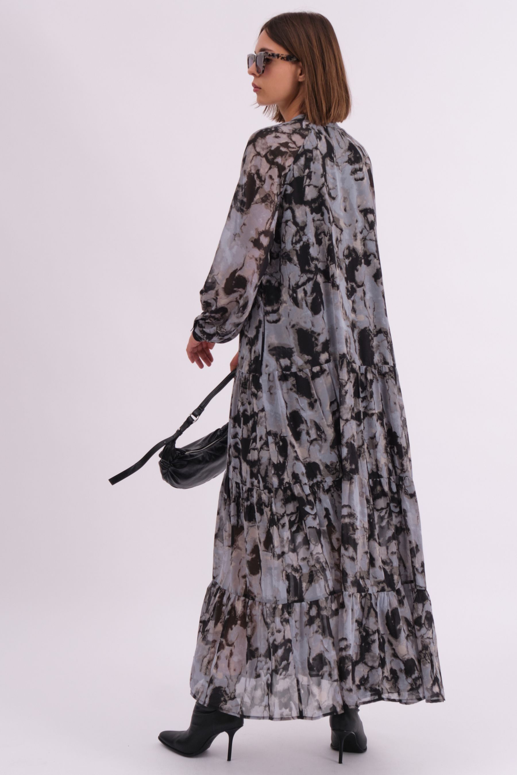 Boho maxi shirt dress store